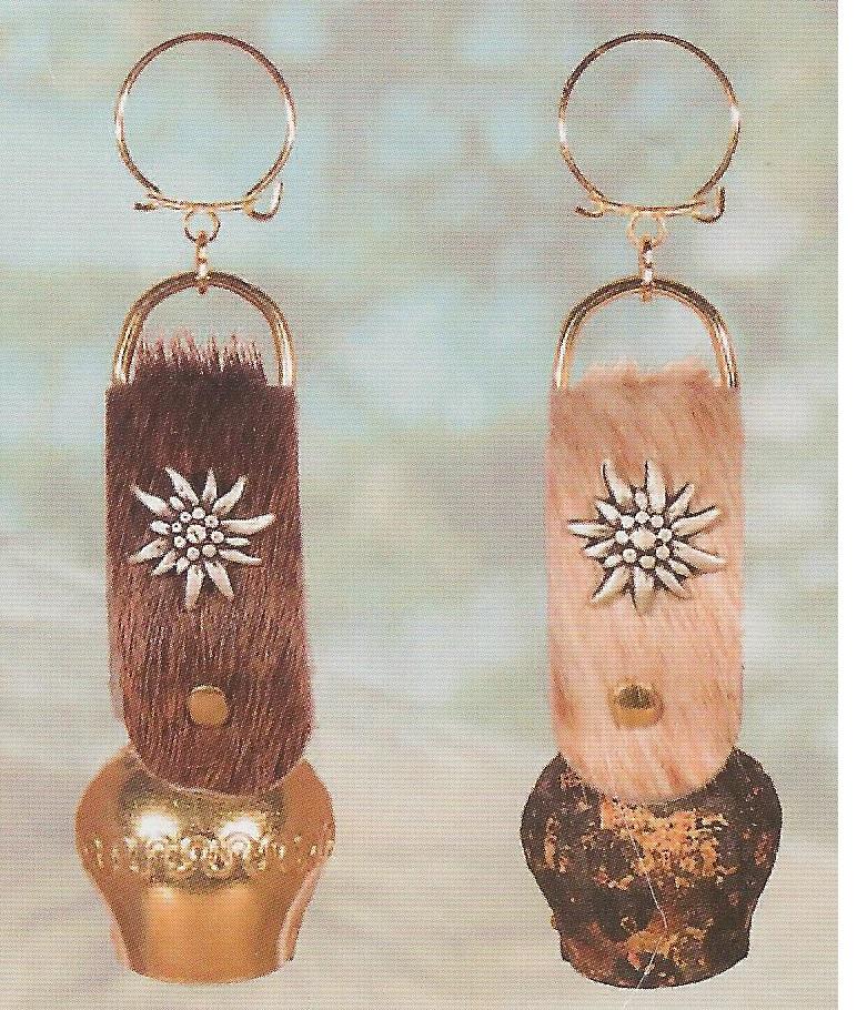 Cow Bell Key Chain Mini Cowbell Key Ring โ Alpen Schatz Europe